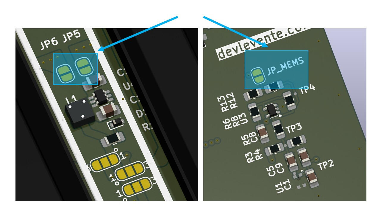 Solder bridges separate modules